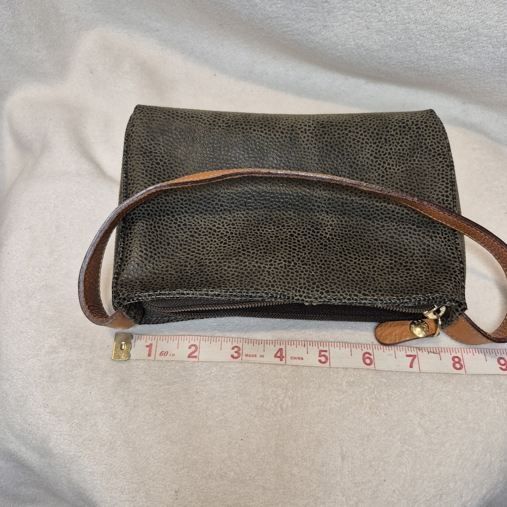 Bric's 8 Inch Brown/Grey Small Zippered Travel Bag - Picture 7 of 10